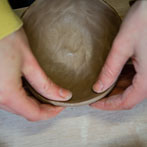 Rebecca Brown working in her studio 2019